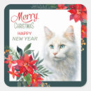 Search for blue and white border stickers Merry christmas