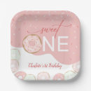 Search for girl first birthday paper plates Sweet one