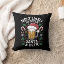 Search for beer cushions Santa