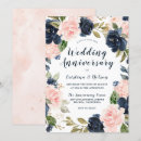 Search for first wedding anniversary invitations Blue