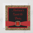Search for red leopard invitations Sweet
