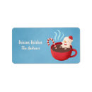 Search for hot chocolate return address labels Whimsical