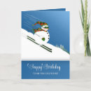 Search for skiing humor postcards Birthday