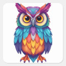 Search for colourful owl stickers Fun