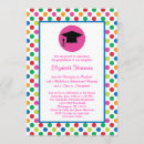 Search for polka dots graduation invitations College