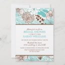 Search for aqua bridal shower invitations Flowers