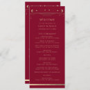 Search for burgundy and gold wedding programmes Modern