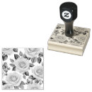 Search for white rose rubber stamps Black