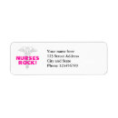 Search for school nurse return address labels Caduceus