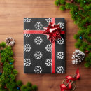Search for black white christmas snowflakes wrapping paper Cute