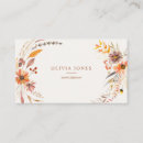Search for fall business cards Floral
