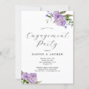 Search for purple flowers engagement party invitations Garden