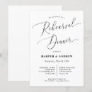 Search for stylish rehearsal dinner invitations Calligraphy