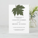 Search for maple leaf wedding invitations Modern