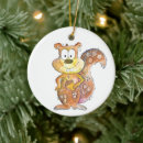Search for funny squirrel christmas tree decorations Acorn