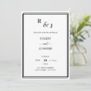 Search for black border invitations Traditional classic classy