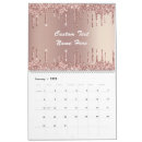 Search for rose gold calendars Glitter