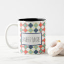 Search for modern geometric pattern mugs White