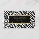 Search for zebra print business cards Salon