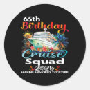 Search for 65th birthday stickers Vintage