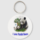 Search for panda bear round key rings Animals