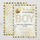 Search for bee baby boy shower invitations Honeycomb