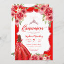 Search for red quinceanera invitations Red and gold