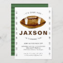 Search for football party invitations Sports