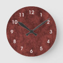 Search for maroon red clocks Wall