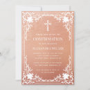 Search for rose gold and white invitations Feminine
