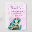 Search for sea turtle thank you cards Girl