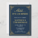 Search for surprise party for men invitations Navy blue