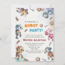 Search for robot baby shower invitations Gears