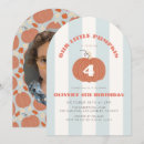 Search for boy pumpkin birthday invitations Modern