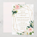 Search for geometric 40th birthday invitations Gold