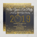 Search for clock new years eve party invitations Modern