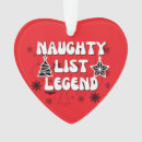 Search for santa naughty list christmas tree decorations Xmas