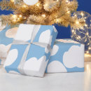 Search for blue sky and white clouds wrapping paper Cloudy