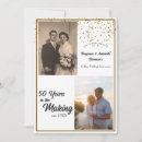 Search for happy 50th anniversary invitations Black and gold
