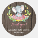Search for elephant baby shower stickers It's a girl