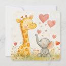 Search for giraffe valentines day cards Elephant
