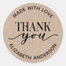 Search for hand made for you stickers Kraft paper