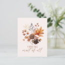 Search for fall leaves design postcards Warm tones