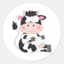 Search for cute cartoon cow stickers Illustration
