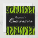 Search for lime green zebra invitations Party