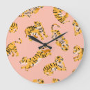 Search for tiger kid clocks Illustration