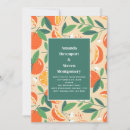 Search for fruit wedding invitations Oranges