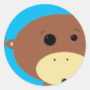 Search for blue monkey stickers Brown