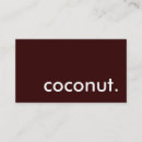 Search for coconut business cards Fruit