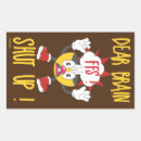 Search for brain humor stickers Sarcastic